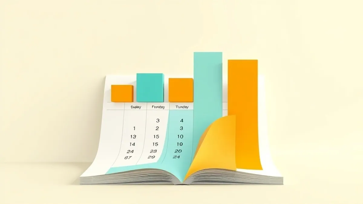 A calendar page abstraction with several product boxes of different sizes rising from it like a bar chart — illustration for Best WarriorPlus Launches of July 2026 (And What to Skip)
