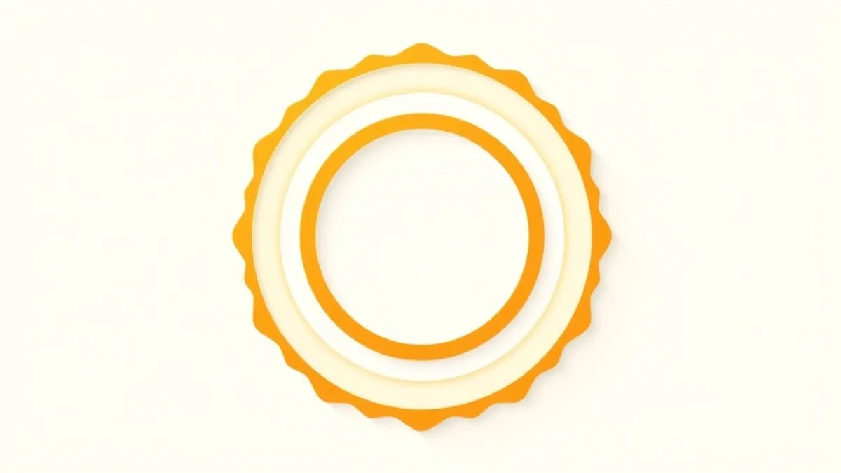 A badge or seal shape with concentric rings — illustration for Who Is DPAPA? The Vendor Behind CommissionOS