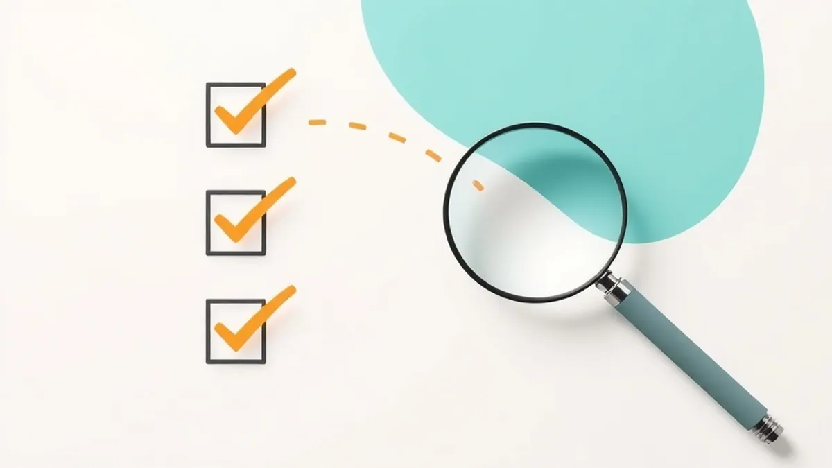 A checklist illustration with abstract tick boxes — illustration for How to Spot a Good WarriorPlus Product From a Bad One